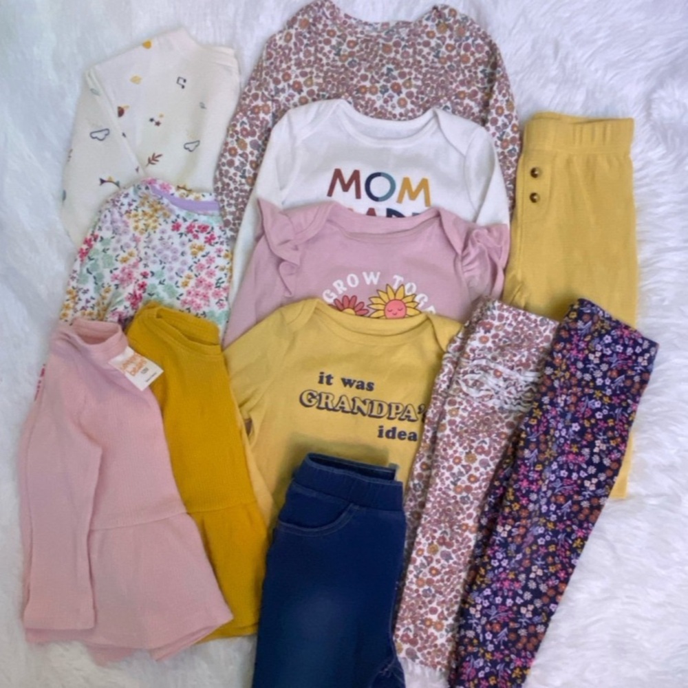 Jumping Beans Kids Matching Sets - Pink, Yellow, Blue, Floral